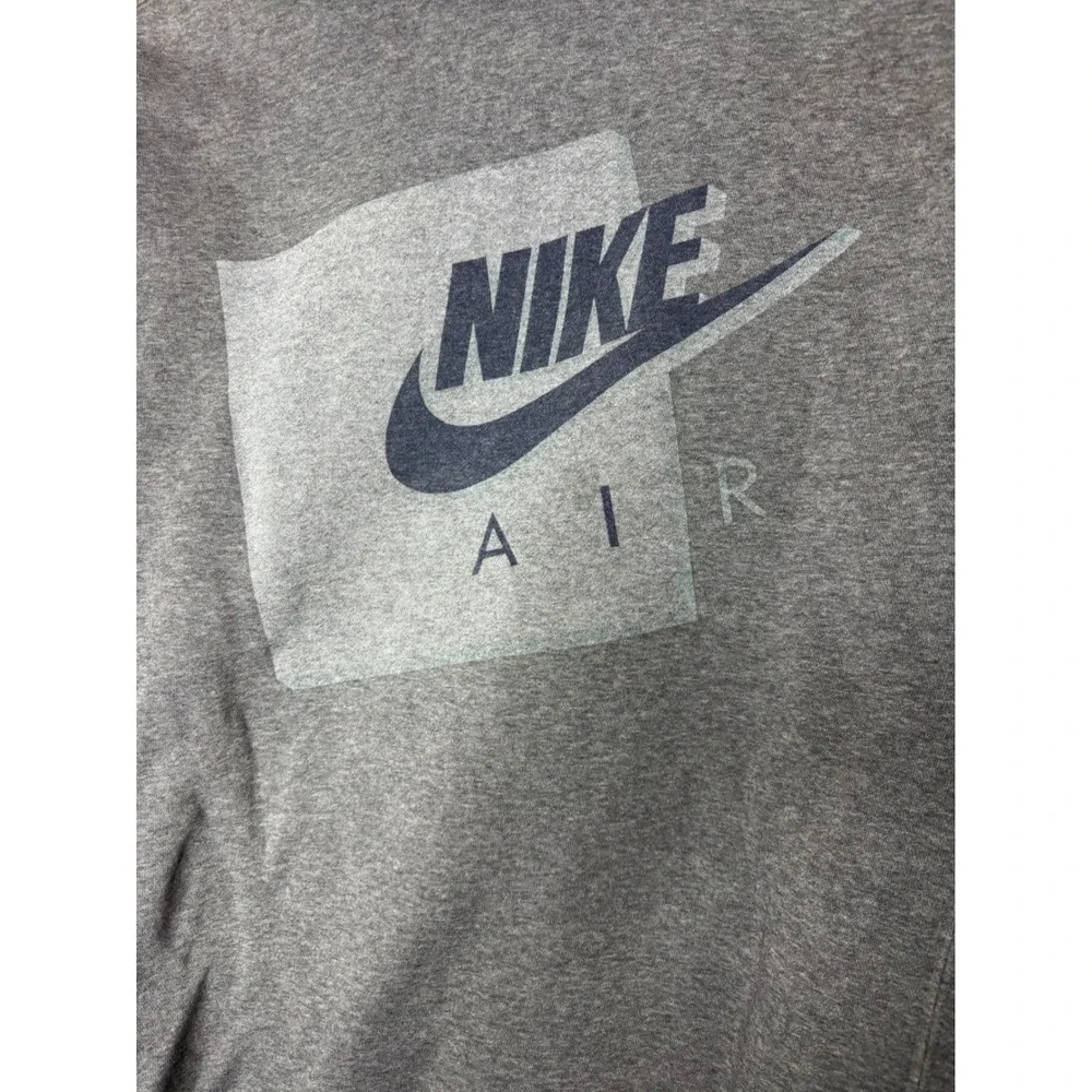Nike Air Mens Hoodie‎ Gray Pullover Graphic Sweatshirt Medium BV5132-071